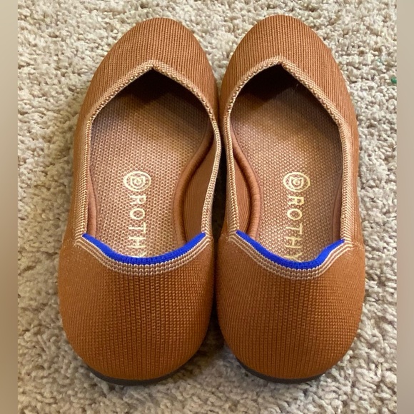 Rothy's Tan Knit Flats Comfortable Slip-On Loafers - Picture 3 of 7